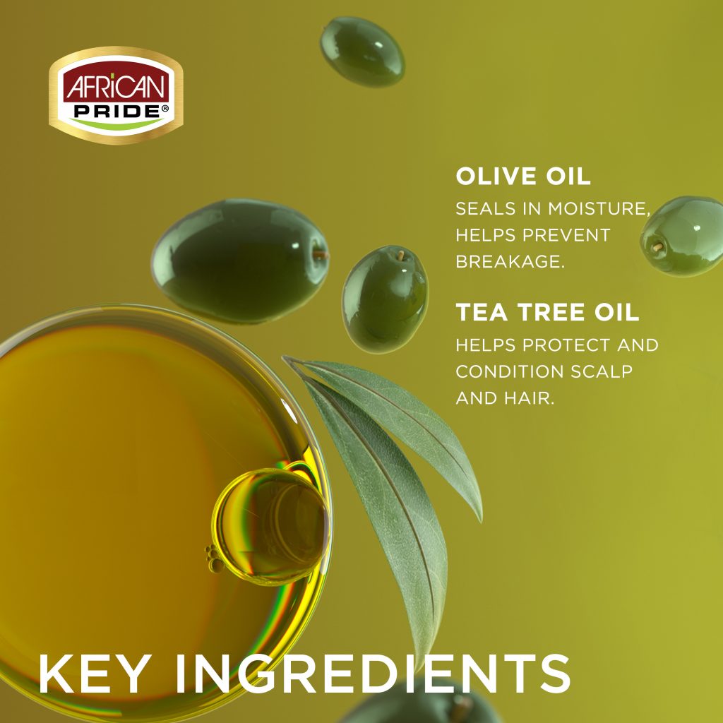 African Pride Olive Miracle Anti-Breakage Super Hold Smooth Edges Hair Gel 64g