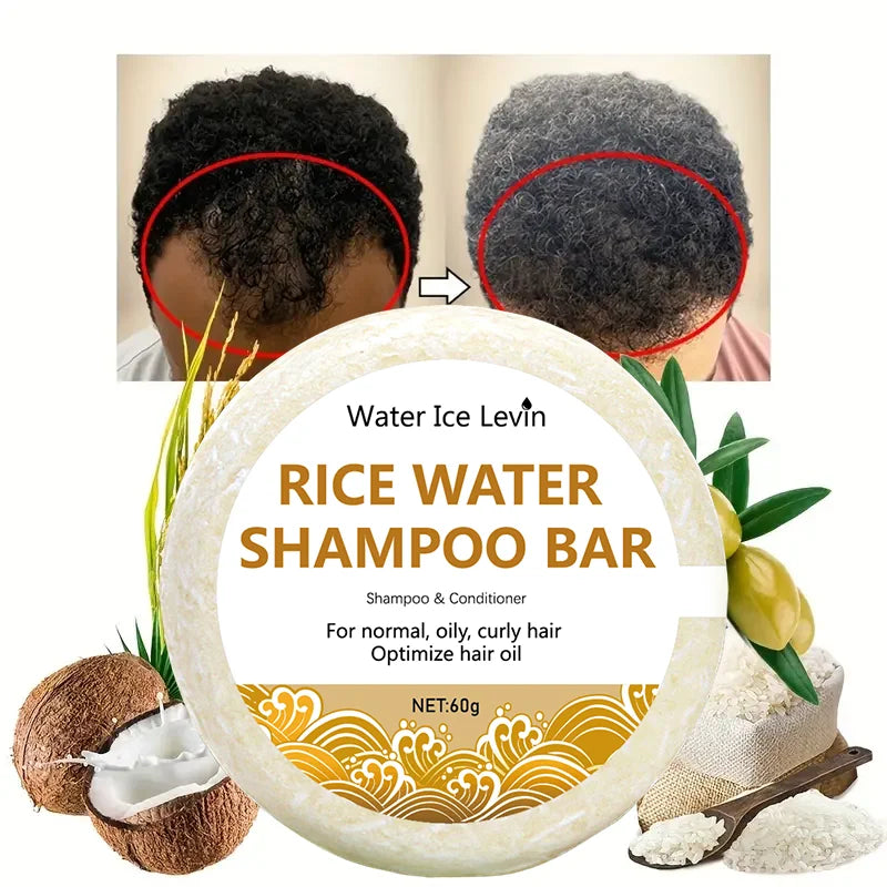 Organic Rice water Shampoo Soap Bar 60g for Hair Growth